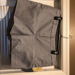 Calvin Klein blue and white checkered pants